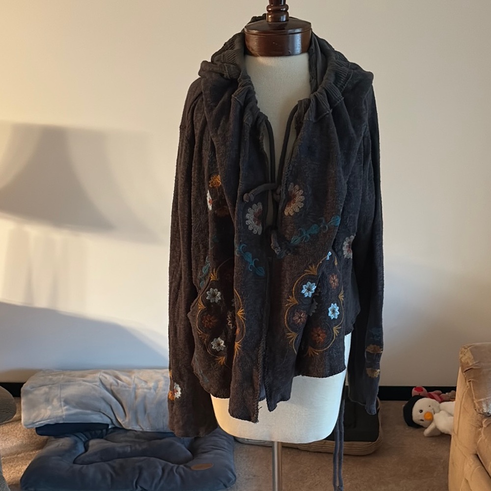 Chunky Knit Gray Cardigan